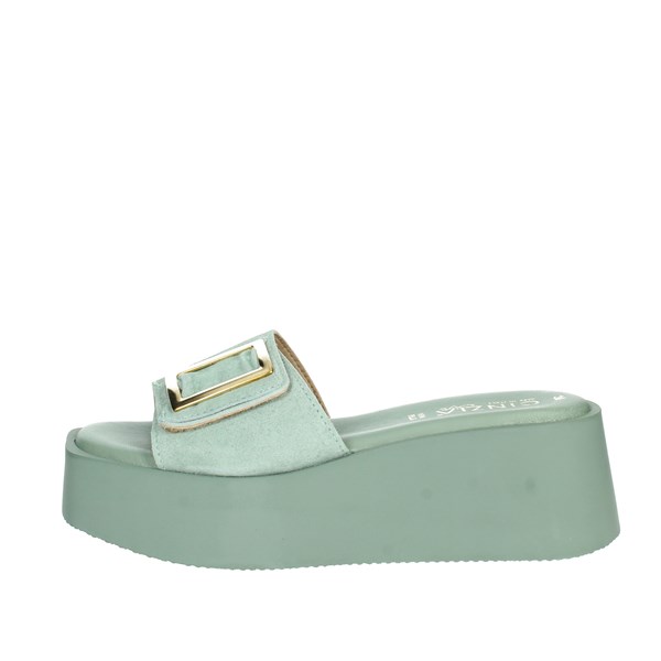 Cinzia Soft Shoes Platform Slippers Aquamarine CB65829-C