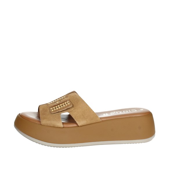 Cinzia Soft Shoes Platform Slippers Brown leather CB25828-C