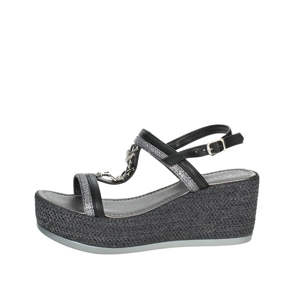 Cinzia Soft Shoes Platform Sandals Black CD521446C