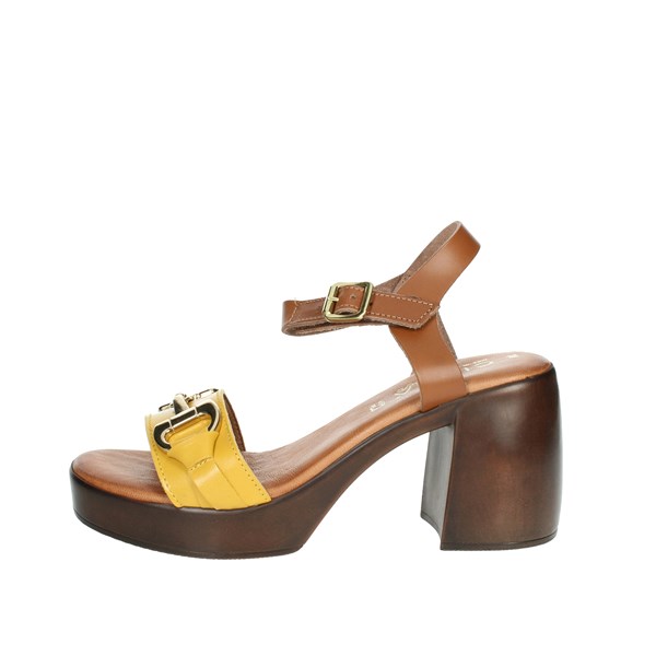Cinzia Soft Shoes Heeled Sandals Mustard CB75820-VN