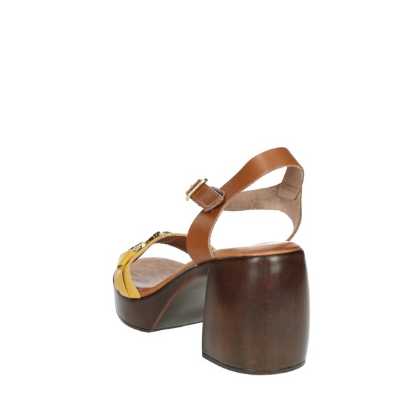 Cinzia Soft Shoes Heeled Sandals Mustard CB75820-VN