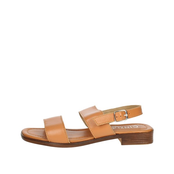 Cinzia Soft Shoes Flat Sandals Brown leather IAF233057