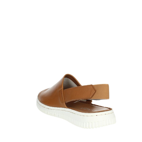 Cinzia Soft Shoes Flat Sandals Brown leather PQ1124308