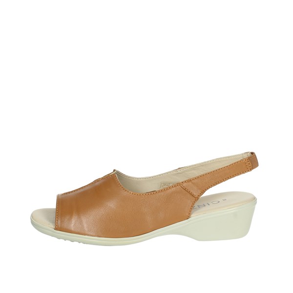 Cinzia Soft Shoes Flat Sandals Brown leather IV16971SP