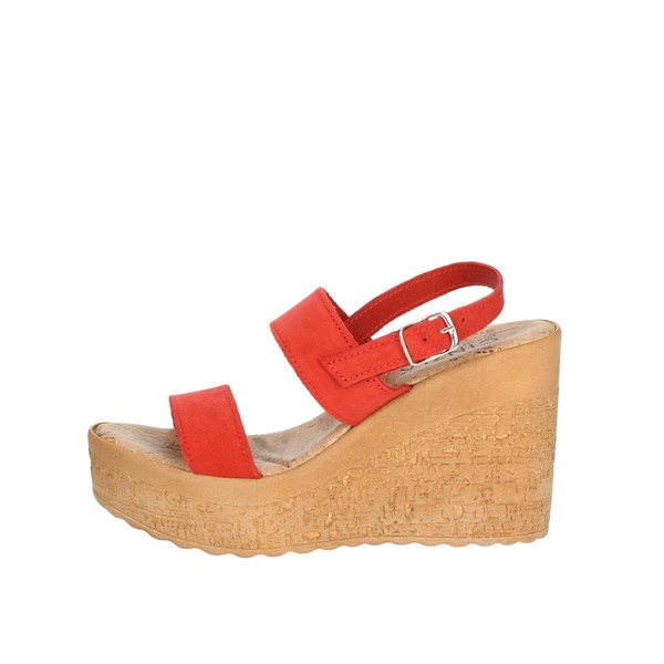 Cinzia Soft Shoes Platform Sandals Red IAF313352-C
