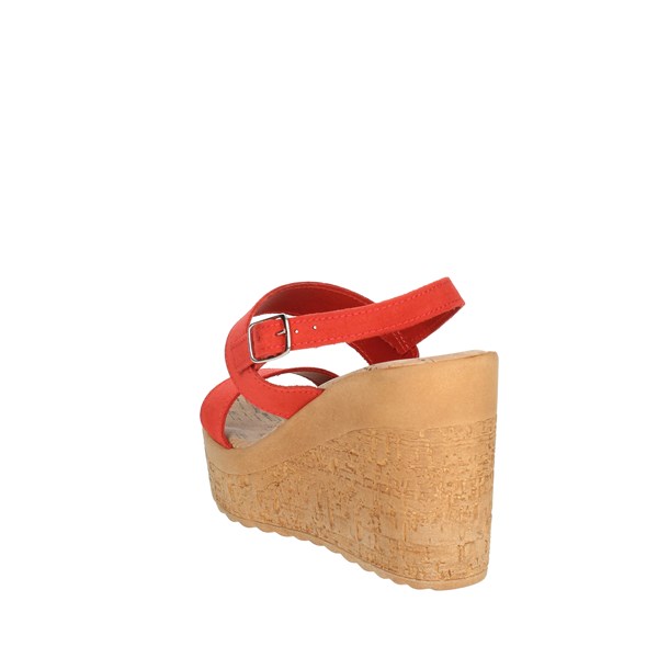 Cinzia Soft Shoes Platform Sandals Red IAF313352-C