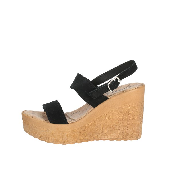 Cinzia Soft Shoes Platform Sandals Black IAF313352-C