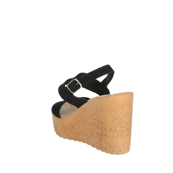 Cinzia Soft Shoes Platform Sandals Black IAF313352-C