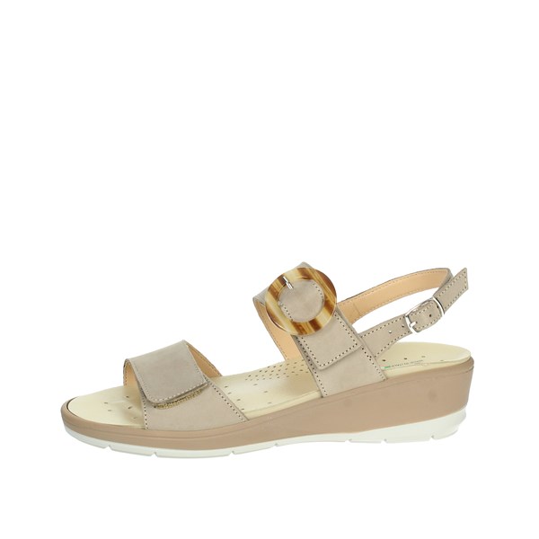Cinzia Soft Shoes Flat Sandals Brown Taupe IO12691PNB