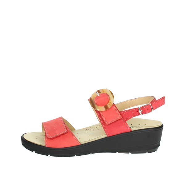 Cinzia Soft Shoes Flat Sandals Red IO12691PNB