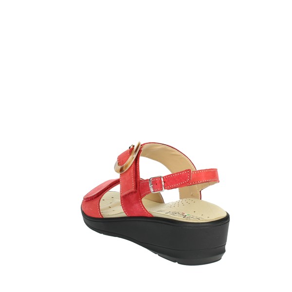 Cinzia Soft Shoes Flat Sandals Red IO12691PNB
