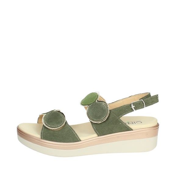 Cinzia Soft Shoes Platform Sandals Dark Green IO10687PCCS