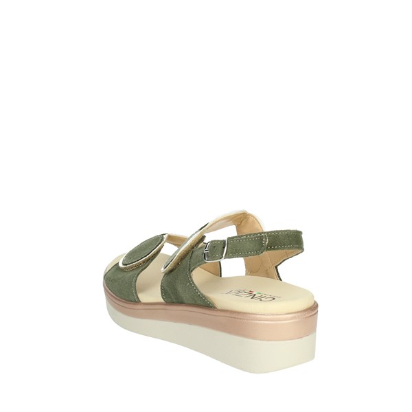 Cinzia Soft Shoes Platform Sandals Dark Green IO10687PCCS