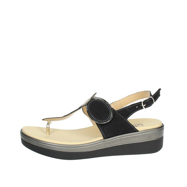 Cinzia Soft Shoes Platform Sandals Black IO10116NBS