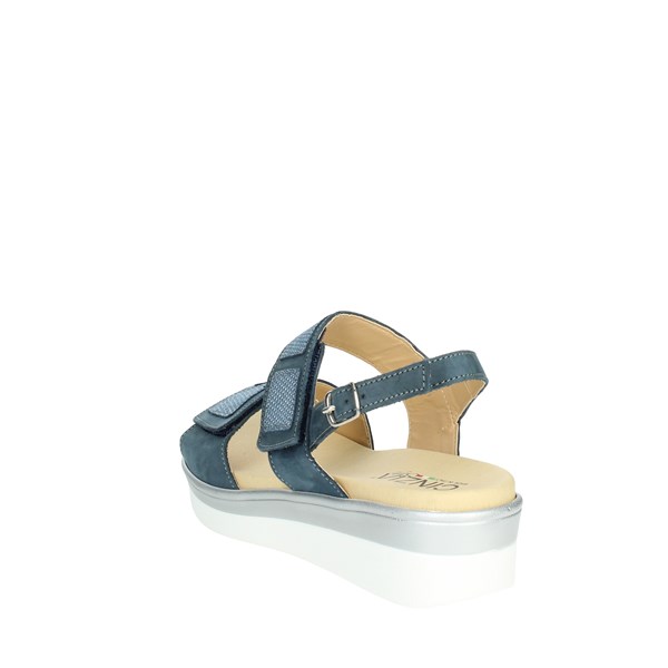 Cinzia Soft Shoes Platform Sandals Blue IO10694PNBB