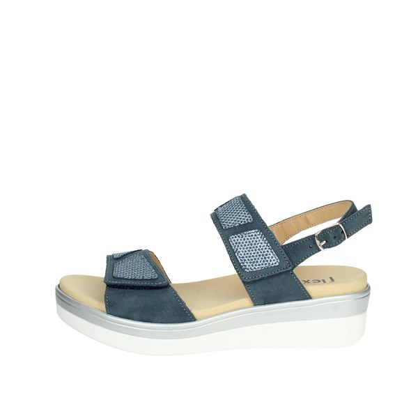Flexistep Shoes Platform Sandals Blue IO10694 PNBB