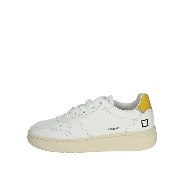D.a.t.e. Shoes Sneakers White/Yellow J381-CR-MN-HY2
