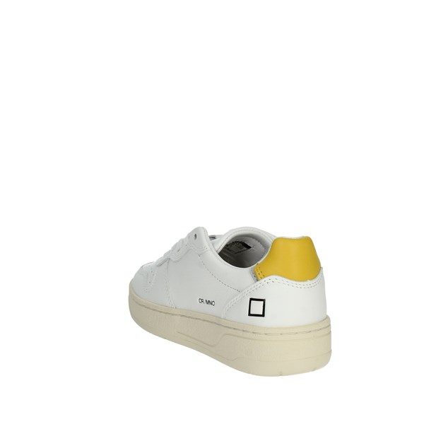 D.a.t.e. Shoes Sneakers White/Yellow J381-CR-MN-HY2
