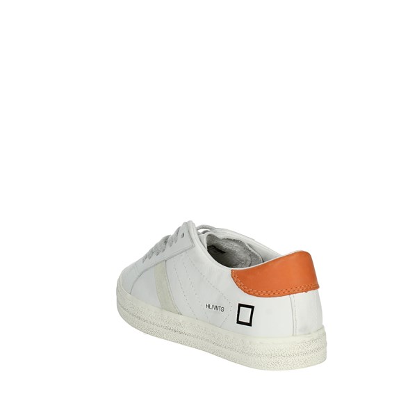 D.a.t.e. Shoes Sneakers White/Orange J381-HL-VC-WO2