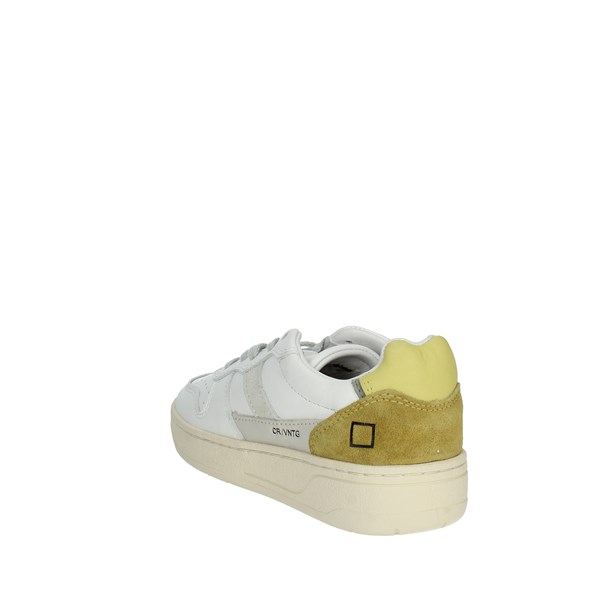 D.a.t.e. Shoes Sneakers White/Yellow J381-C2-VC-HY2