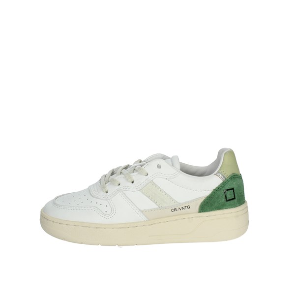 D.a.t.e. Shoes Sneakers White/Green J381-C2-VC-WG2
