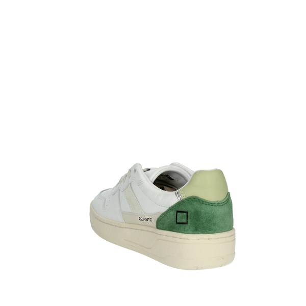 D.a.t.e. Shoes Sneakers White/Green J381-C2-VC-WG2