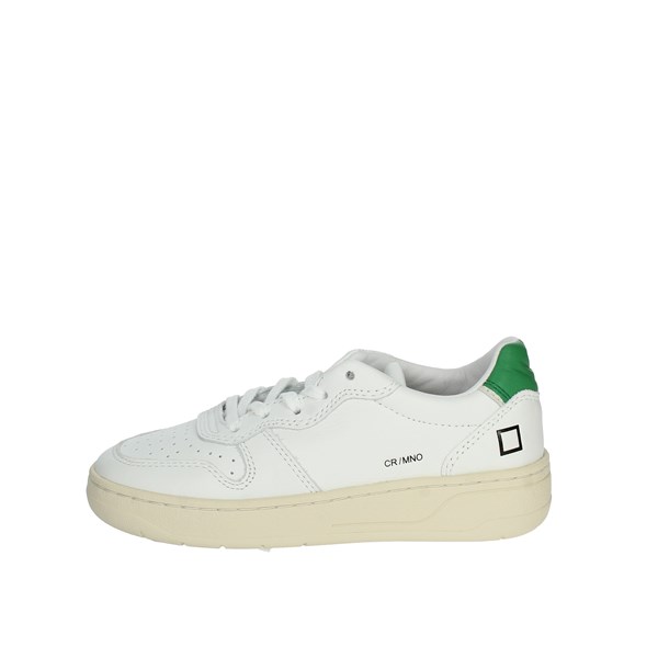 D.a.t.e. Shoes Sneakers White/Green J381-CR-MN-WG2