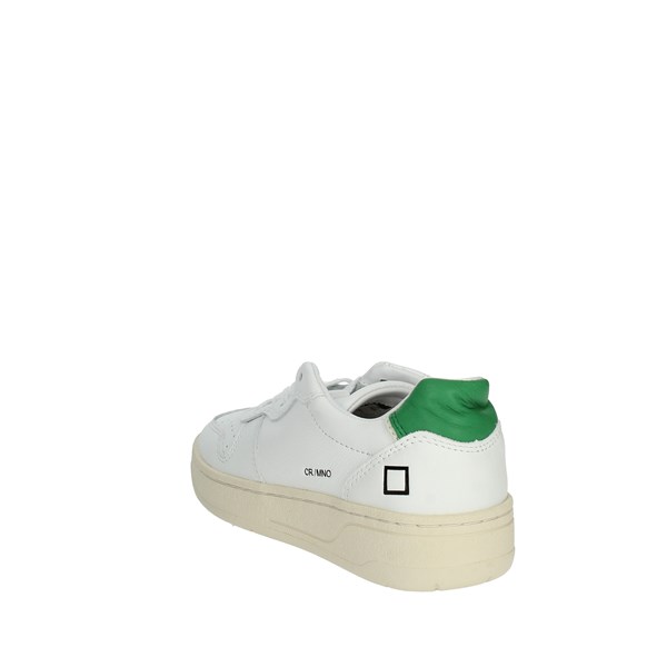 D.a.t.e. Shoes Sneakers White/Green J381-CR-MN-WG2