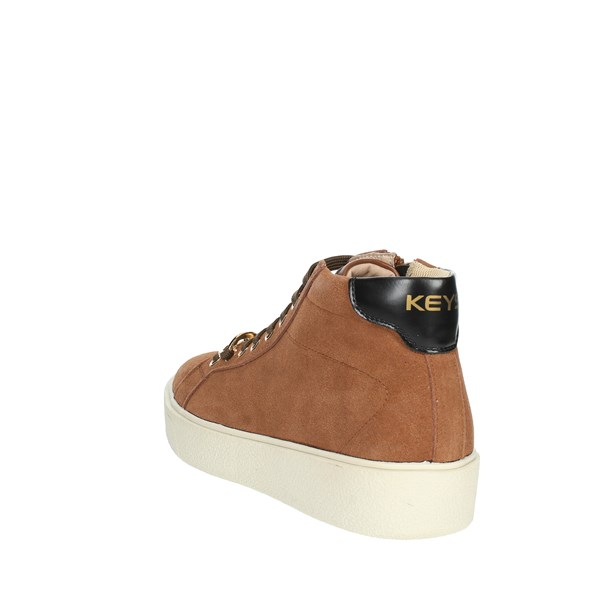Keys Shoes Sneakers Brown leather K-8433