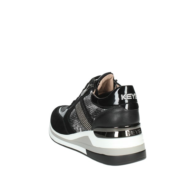 Keys Shoes Sneakers Black/Silver K-8322