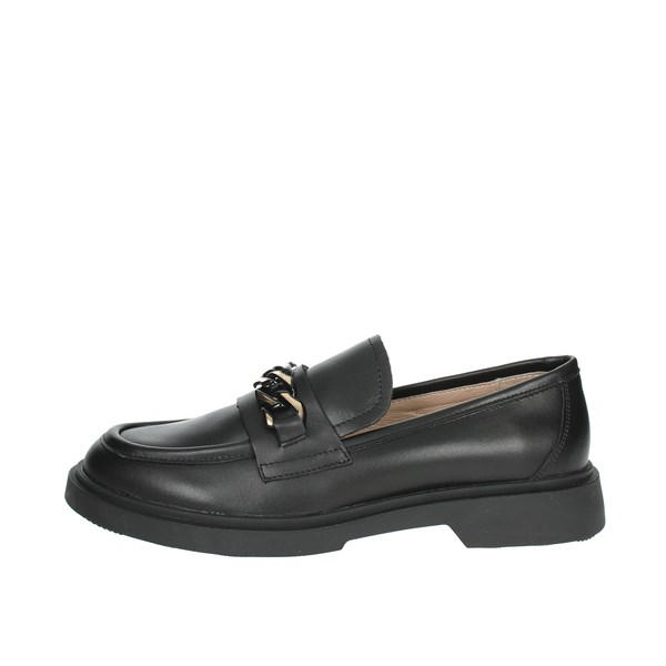 Keys Shoes Moccasin Black K-8540