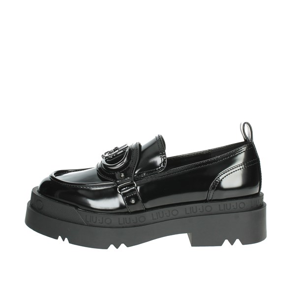 Liu-jo Shoes Moccasin Black LOVE 41