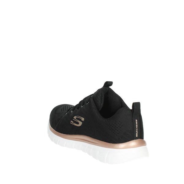 Skechers Shoes Sneakers Black/Light dusty pink 12615