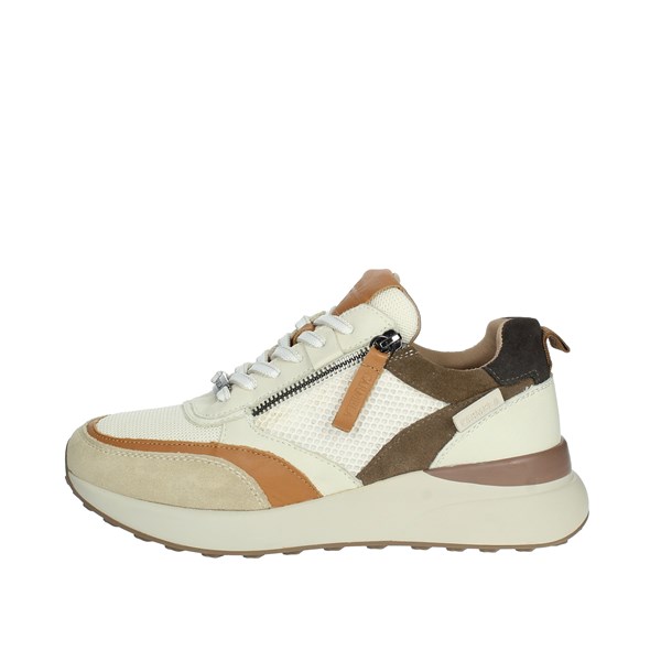 Carmela Shoes Sneakers Beige/Brown leather 160001