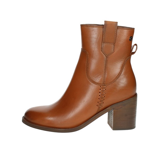 Carmela Shoes Heeled Ankle Boots Brown leather 160058