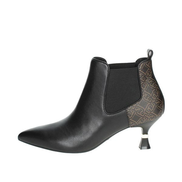 Liu-jo Shoes Heeled Ankle Boots Black/Brown GAIA 18