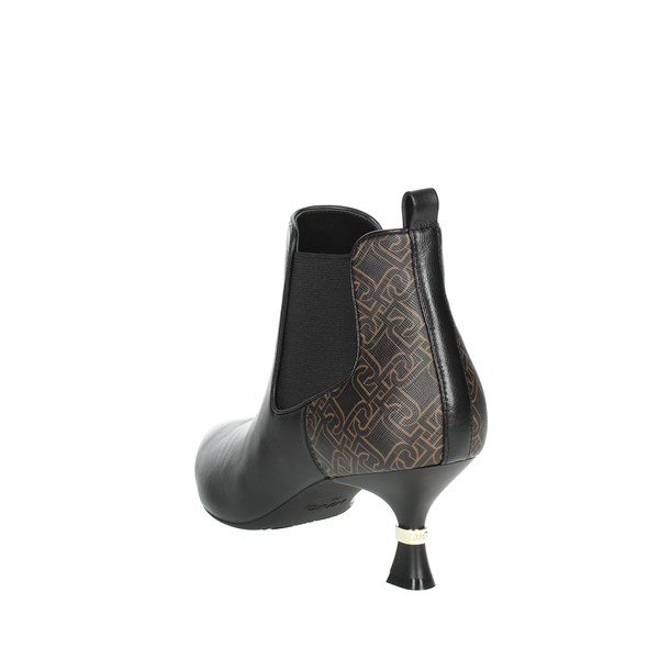 Liu-jo Shoes Heeled Ankle Boots Black/Brown GAIA 18