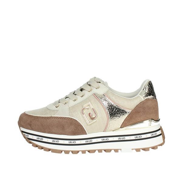 Liu-jo Shoes Sneakers Brown leather MAXI WONDER 20