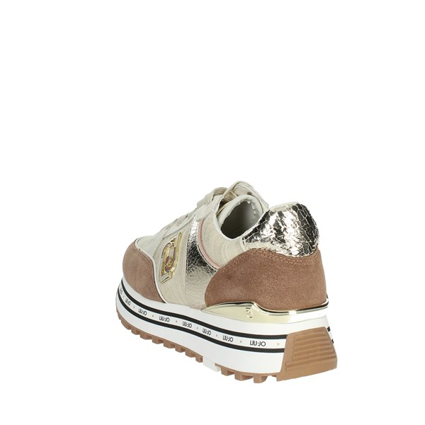 Liu-jo Shoes Sneakers Brown leather MAXI WONDER 20