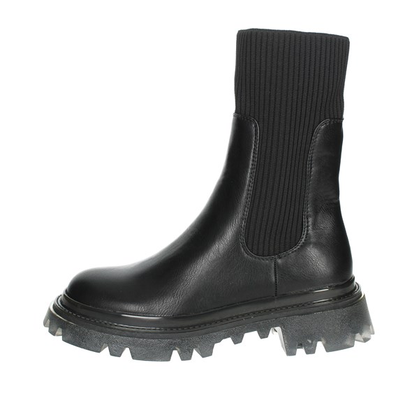 Keys Shoes Low Ankle Boots Black K-8910
