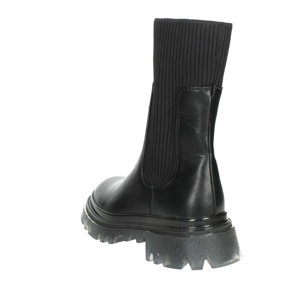 Keys Shoes Low Ankle Boots Black K-8910