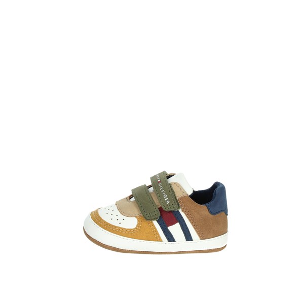 Tommy Hilfiger Shoes Baby Shoes White/Brown leather T0B4-33091-1269