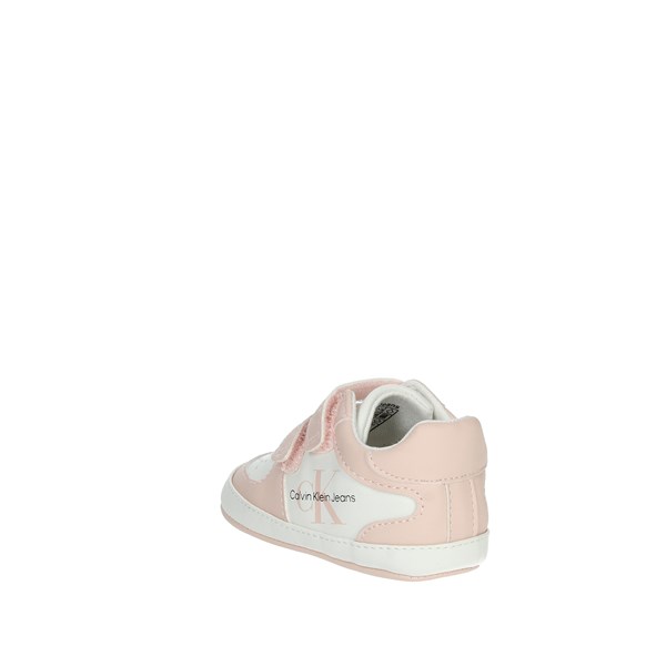 Calvin Klein Jeans Shoes Baby Shoes White/Pink V0B4-80715-1433