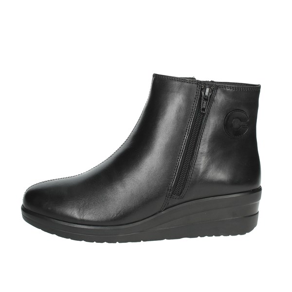 Cinzia Soft Shoes Wedge Ankle Boots Black IV13898-CN