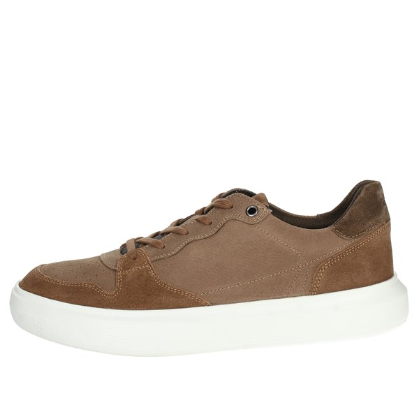 Geox Shoes Sneakers Brown leather U355WB 04722