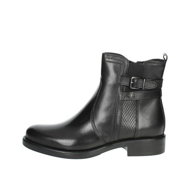 Keys Shoes Low Ankle Boots Black K-8520