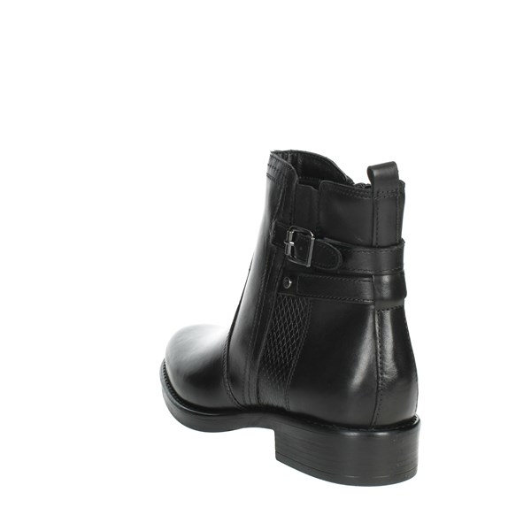 Keys Shoes Low Ankle Boots Black K-8520