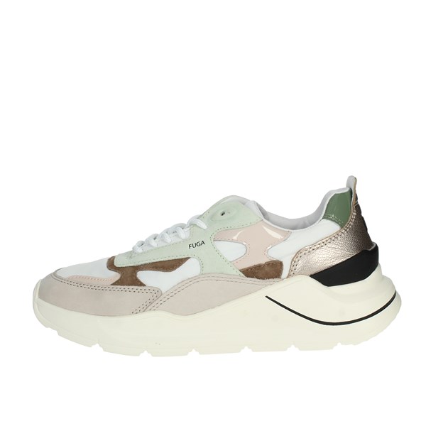D.a.t.e. Shoes Sneakers White/Green W381-FG-NY-HM