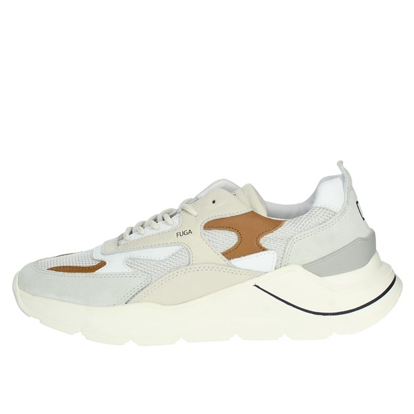 D.a.t.e. Shoes Sneakers Beige/Brown leather M381-FG-NT-WI