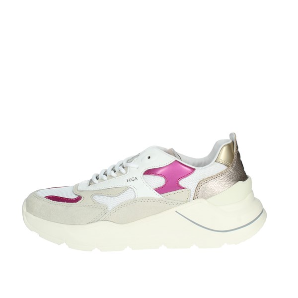 D.a.t.e. Shoes Sneakers White/Fuchsia W381-FG-DR-WF